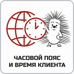 Часовой пояс клиента по телефону